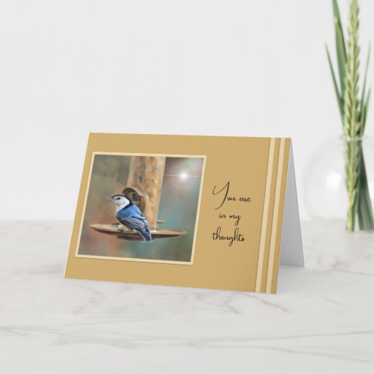 Nuthatch - Thinking of You & Praying for You Card Karte (Vorderseite)