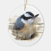Nuthatch Weihnachtsschmuck (Links)