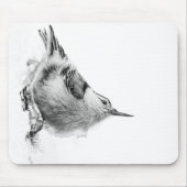 Nuthatch, White Bird Fotografie Mousepad (Vorne)