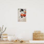Nuthatch zu Persimmons von Ohara Koson Poster (Küche)
