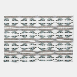 Nuthatches White Blue Kitchen Handtücher