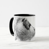 Nuthatsch, Weißer Vogel Tasse (Vorderseite Links)