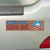 Nuthin aber ein Gangsta Party Anti-Obama Autoaufkleber (Auf Auto)