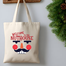 Nuthouse Funny Christmas Holiday Grocero Tragetasche