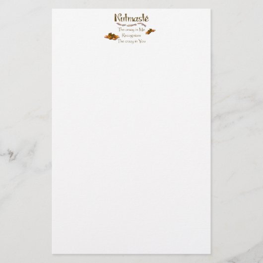 Nutmaste Briefpapier (Vorderseite)