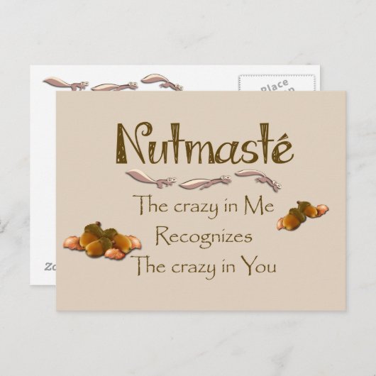 Nutmaste Postkarte (Vorne/Hinten)