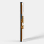 Nutmeg Autumnal Streifen mit Blätter Case-Mate iPhone Hülle (Rückseite / Rechts)