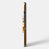 Nutmeg Autumnal Streifen mit Blätter Case-Mate iPhone Hülle (Rückseite / Links)