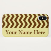 Nutmeg Cream Neutral Chevrons Case-Mate iPhone Hülle (Rückseite (Horizontal))