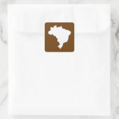 Nutmeg Festive Brasilien in Emporio Moffa Quadratischer Aufkleber (Tasche)