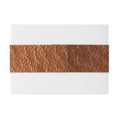 Nutmeg Leather Einladungsbanderole (Rückseitenbeispiel)