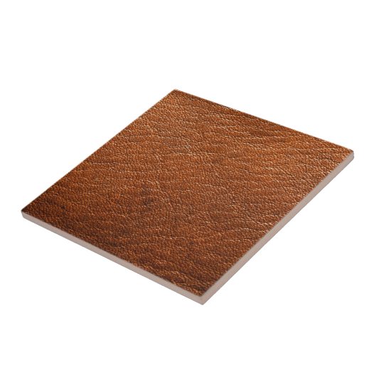 Nutmeg Leather Fliese (Seite)