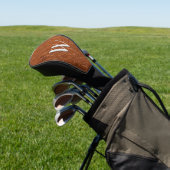 Nutmeg Leather Golf Headcover (In SItu)