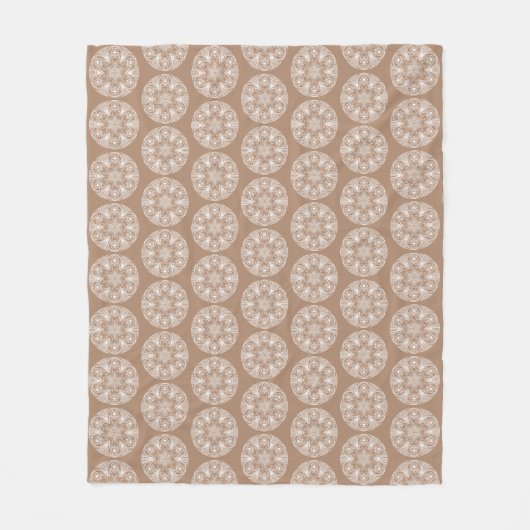 Nutmeg Mandala Fleecedecke (Vorderseite)