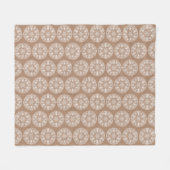 Nutmeg Mandala Fleecedecke (Vorderseite (Horizontal))