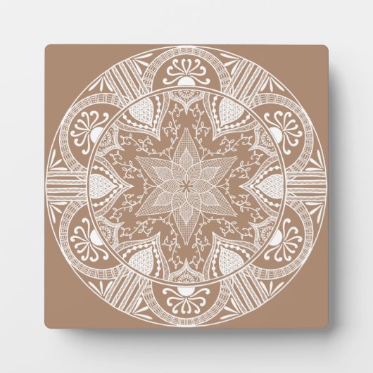 Nutmeg Mandala Fotoplatte (Vorderseite)