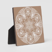 Nutmeg Mandala Fotoplatte (Vorderseite)