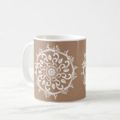 Nutmeg Mandala Kaffeetasse (Vorderseite Links)