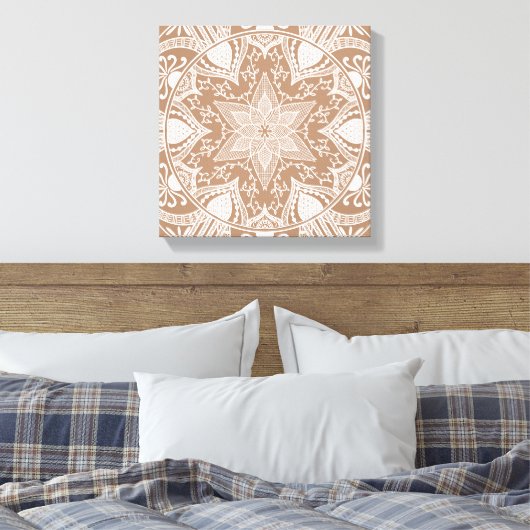 Nutmeg Mandala Leinwanddruck (Insitu (Schlafzimmer))