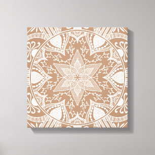 Nutmeg Mandala Leinwanddruck