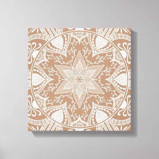 Nutmeg Mandala Leinwanddruck (Vorderseite)