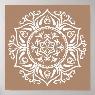 Nutmeg Mandala Poster