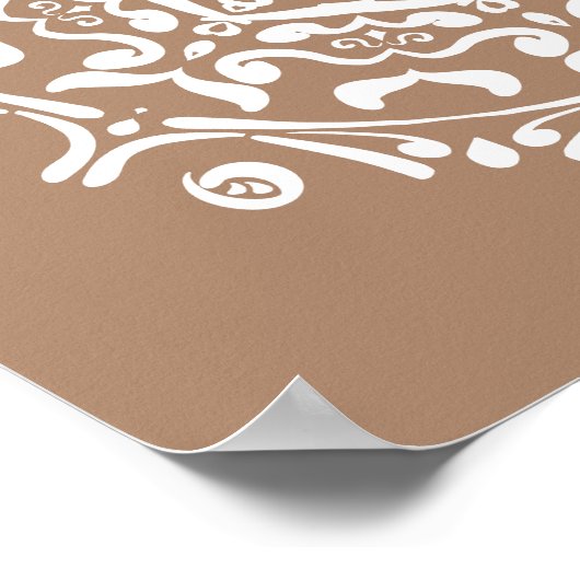 Nutmeg Mandala Poster (Ecke)