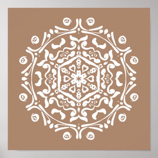 Nutmeg Mandala Poster (Vorne)