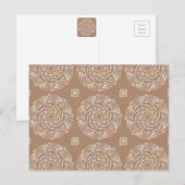 Nutmeg Mandala Postkarte (Vorne/Hinten)