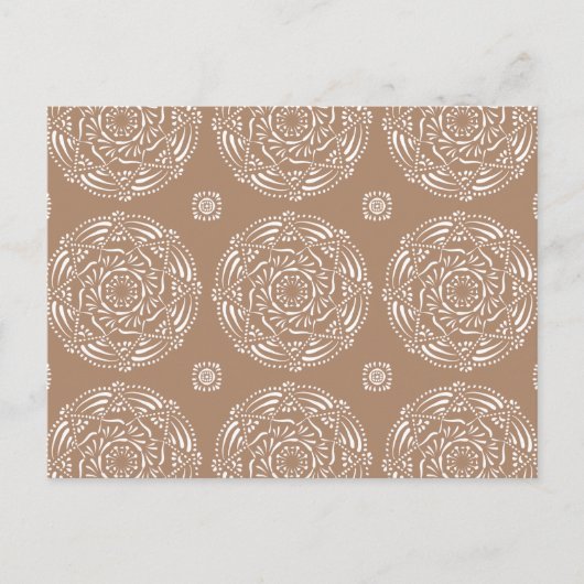 Nutmeg Mandala Postkarte (Vorderseite)