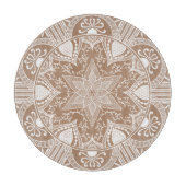 Nutmeg Mandala Schneidebrett (Vorderseite)