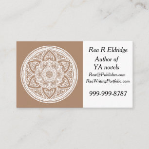 Nutmeg Mandala Visitenkarte