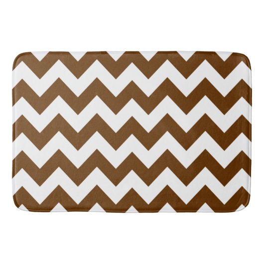 Nutmeg Neutral Chevrons Badematte (Vorderseite)