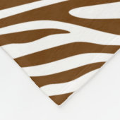 Nutmeg Neutral Zebra Fleecedecke (Ecke)