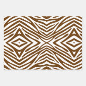 Nutmeg Neutral Zebra Geschenkpapier Set (Vorderseite 3)