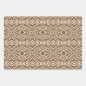 Nutmeg Neutral Zebra Geschenkpapier Set (Vorderseite 2)