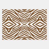 Nutmeg Neutral Zebra Geschenkpapier Set (Vorderseite)