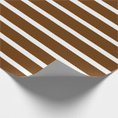 Nutmeg-neutrale Streifen Geschenkpapier (Ecke)