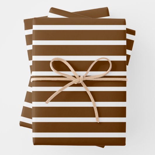 Nutmeg-neutrale Streifen Geschenkpapier Set (Beispiel)