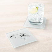 Nutmeg Pause Glasuntersetzer (Schrägansicht)