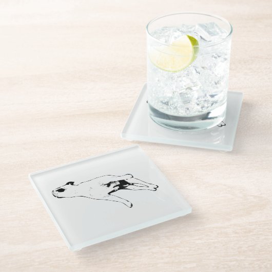 Nutmeg Pause Glasuntersetzer (Schrägansicht)