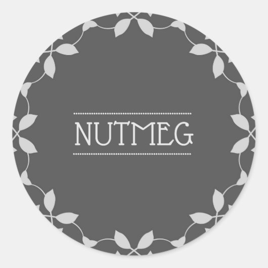 Nutmeg Spice Jar Aufkleber (Vorderseite)