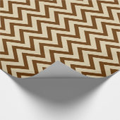 Nutmeg Spice Moods Chevrons Geschenkpapier (Ecke)