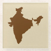 Nutmeg Spice Moods Indien Glasuntersetzer (Vorderseite)