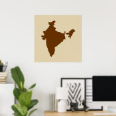 Nutmeg Spice Moods Indien Poster (Heimbüro)