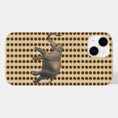 Nutmeg Spice Stimmungen Punkte mit Elefant Case-Mate iPhone Hülle (Rückseite (Horizontal))