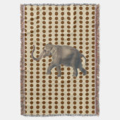 Nutmeg Spice Stimmungen Punkte mit Elefant Decke (Vorderseite Vertikal)