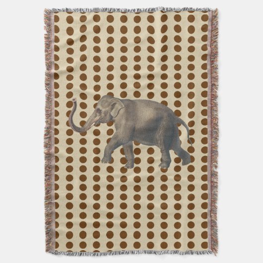 Nutmeg Spice Stimmungen Punkte mit Elefant Decke (Vorderseite Vertikal)