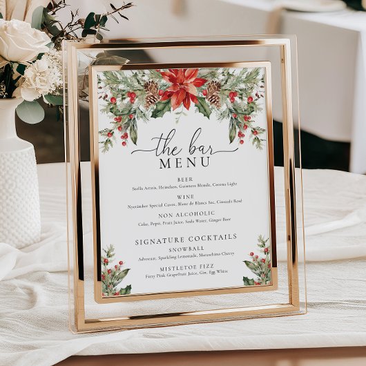 Nutmeg Weihnachten Weihnachten Das Bar Drinks Menü Poster