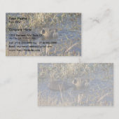 Nutria im Wasser Visitenkarte (Vorne/Hinten)